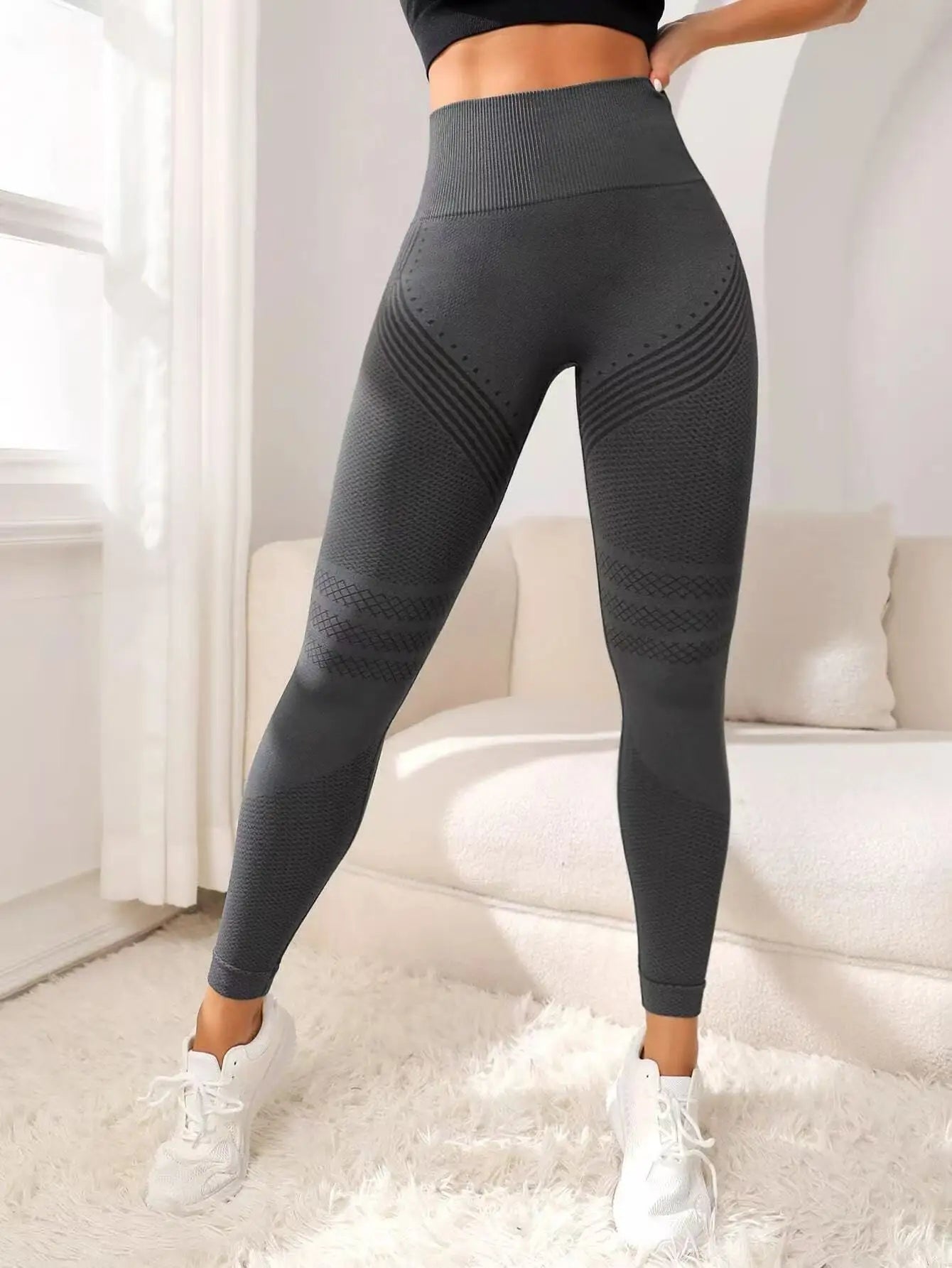 Legging 3D Moldeador Gris Antracita – ATHÉAFIT™